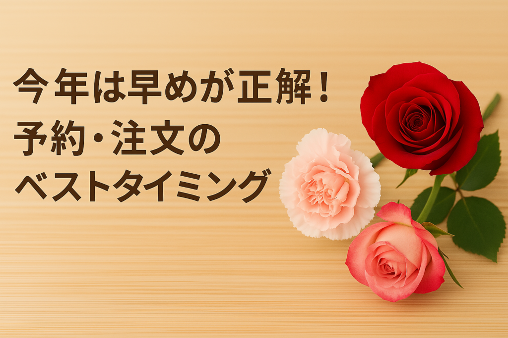 年は早めが正解！予約・注文のベストタイミング