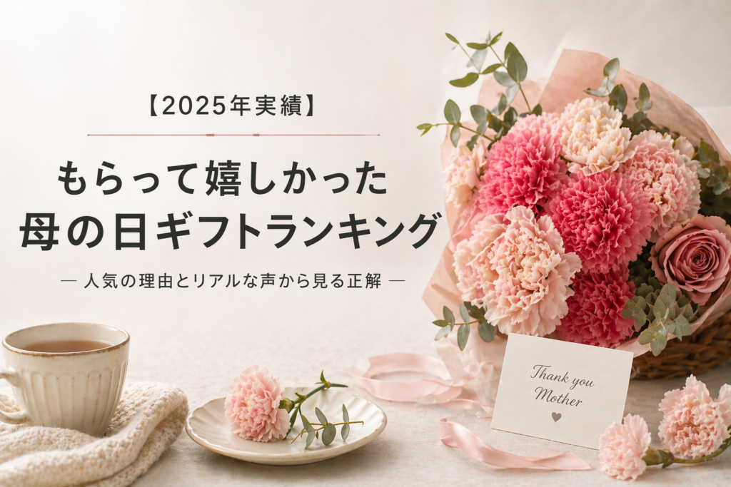 【2025年実績】母の日にもらって嬉しかったギフトTOP5