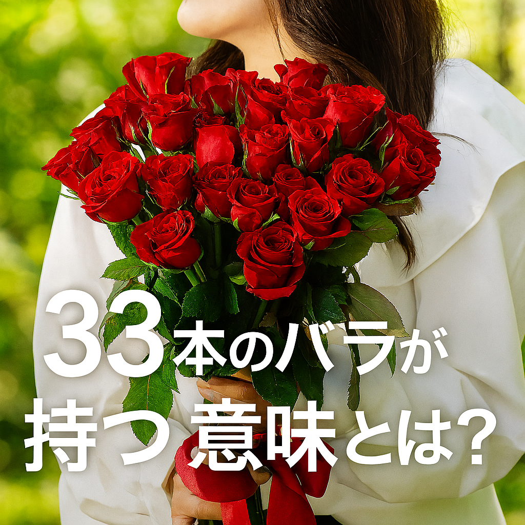 33本のバラに込められた意味とは 本数別に贈るロマンチックな花言葉