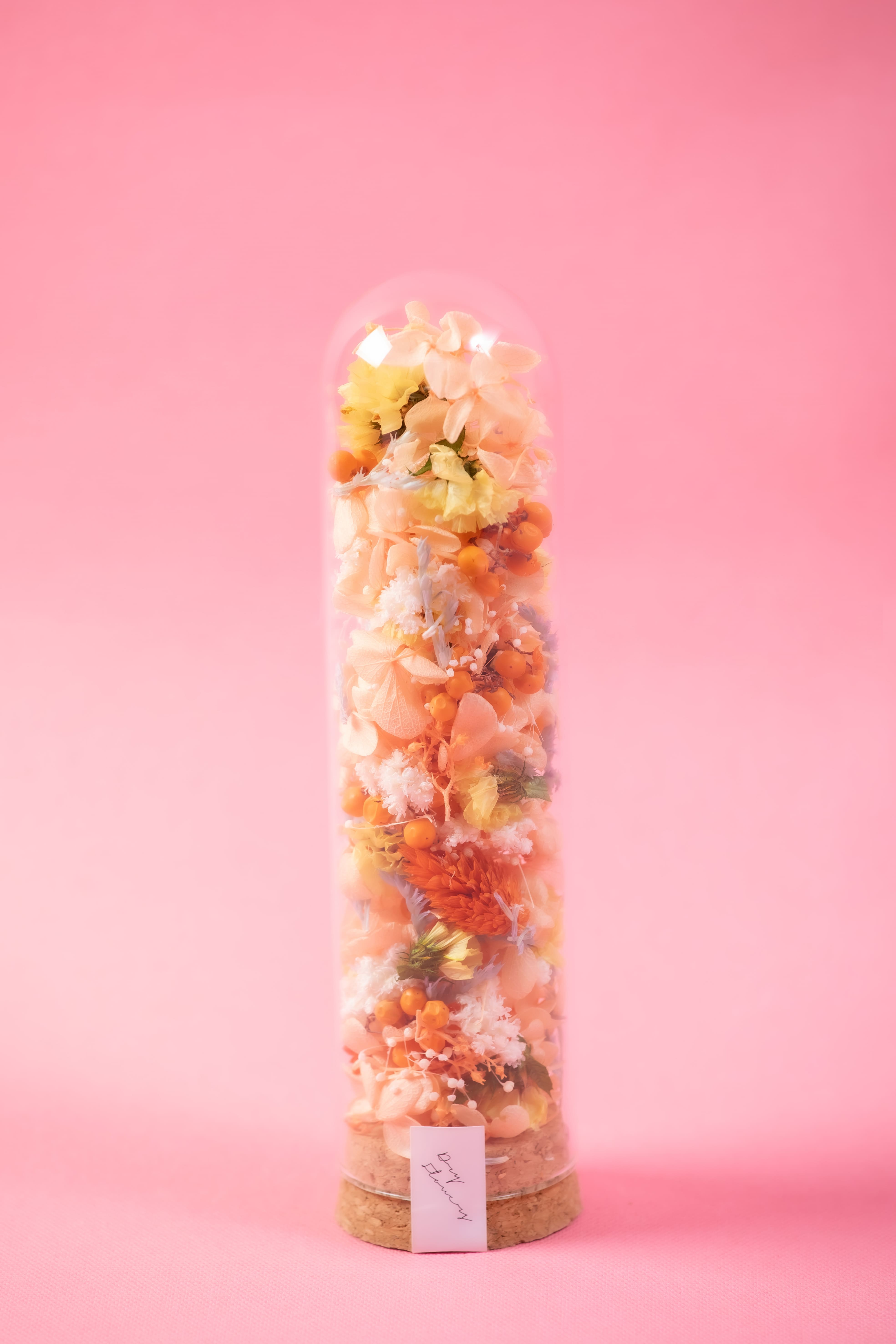 【母の日2026】コルクシリンダー ブーレアレンジ オレンジ