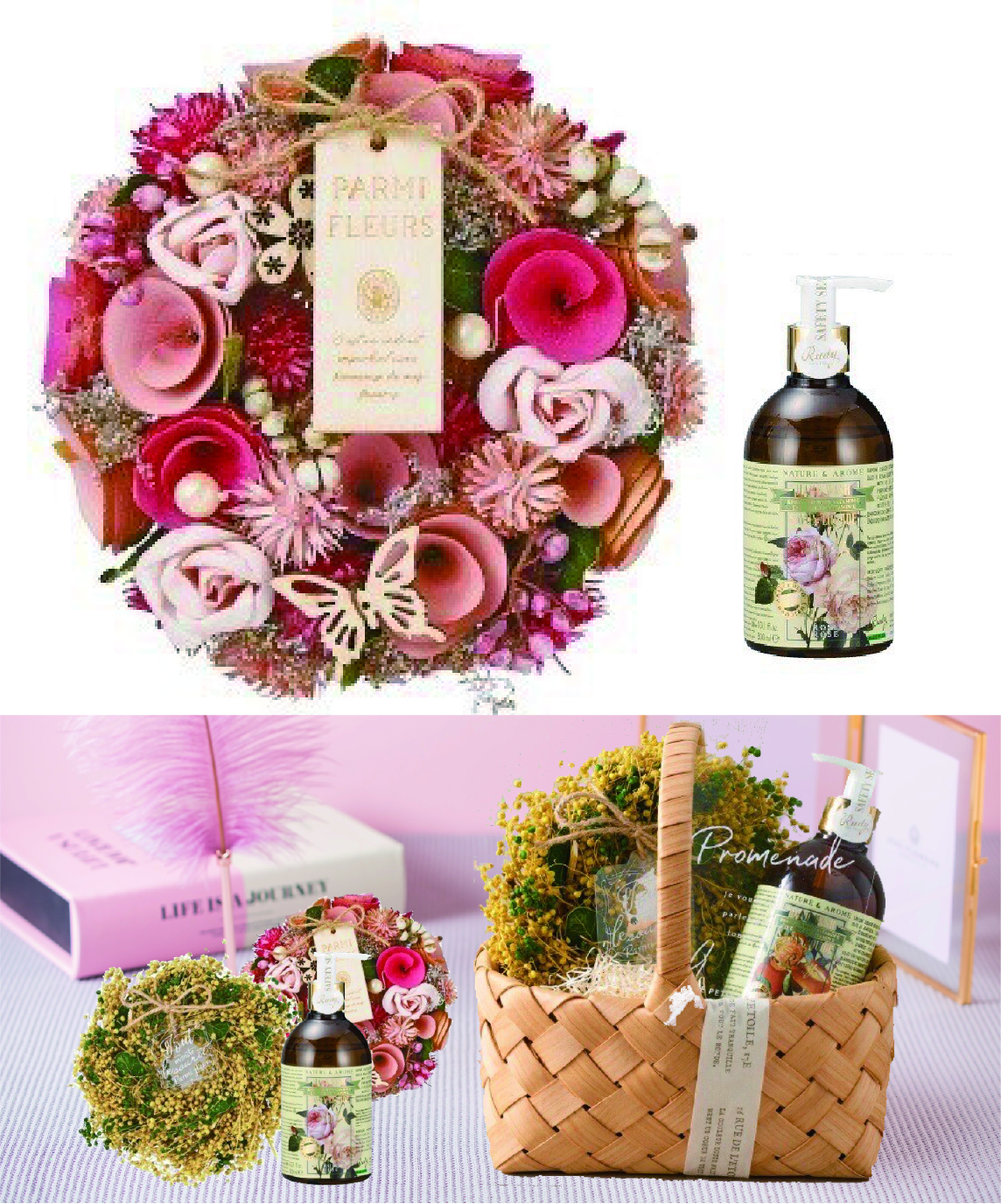 母の日 リース プリザ Hug Flowers ハグフラワーズ