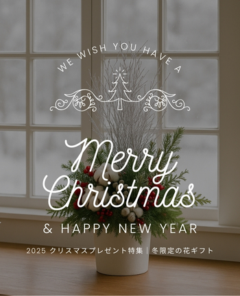 2025 クリスマスプレゼント特集｜冬限定の花ギフト