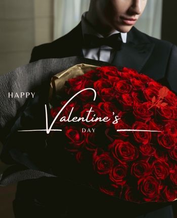 想いを本数に託して贈る、バラの花束。