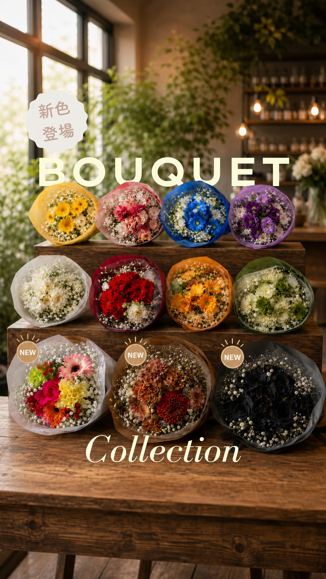 Signature Color Bouquet｜8色から選べるフレッシュカラーブーケ
