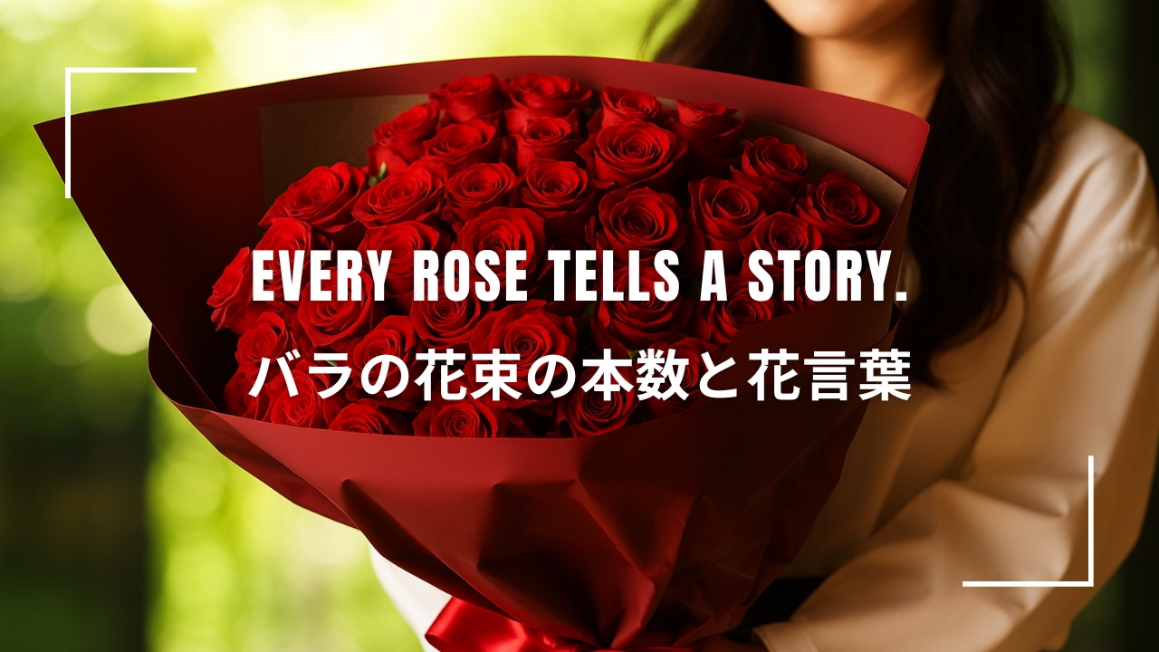 バラの花束の本数と花言葉